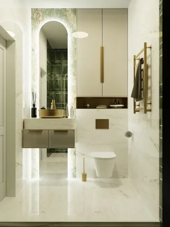 Интерьер ванной  смотреть на Basicdecor