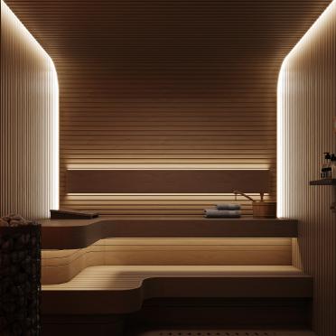 Интерьер c подсветкой  смотреть на Basicdecor