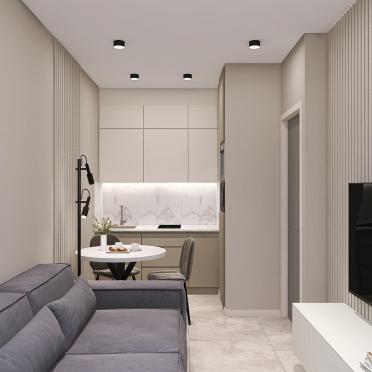 Интерьер гостиной c подсветкой в современном стиле смотреть на Basicdecor