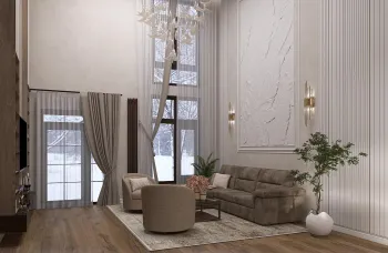 Интерьер гостиной  смотреть на Basicdecor
