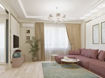 Интерьер гостиной в неоклассике смотреть на Basicdecor