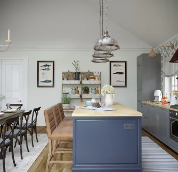 Интерьер кухни в стиле кантри смотреть на Basicdecor