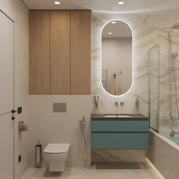 Интерьер ванной  смотреть на Basicdecor