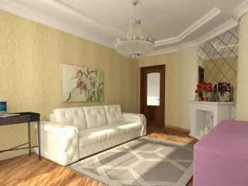 Интерьер гостиной в неоклассике смотреть на Basicdecor