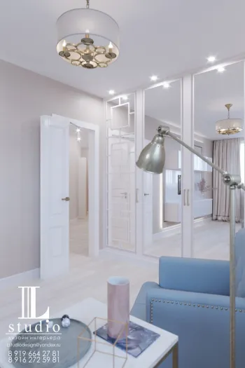Интерьер c подсветкой в неоклассике смотреть на Basicdecor