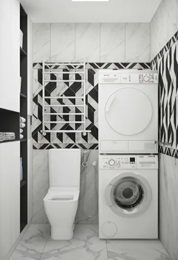 Интерьер с постирочной в неоклассике смотреть на Basicdecor