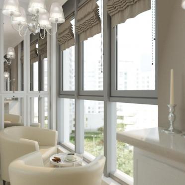 Интерьер с окном, жалюзи и дверными жалюзи  смотреть на Basicdecor