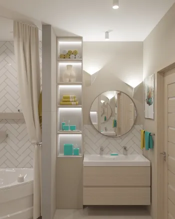 Интерьер ванной  смотреть на Basicdecor