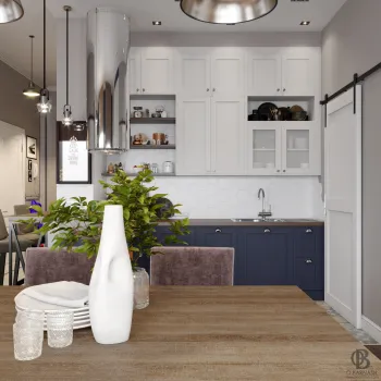 Интерьер кухни в современном стиле и скандинавском стиле смотреть на Basicdecor