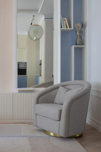 Интерьер спальни с проходной в современном стиле смотреть на Basicdecor