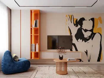 Интерьер гостиной  смотреть на Basicdecor