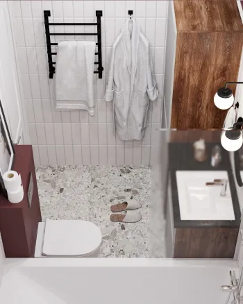 Интерьер ванной в современном стиле смотреть на Basicdecor