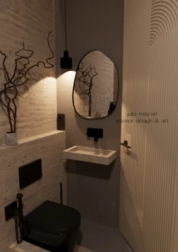 Интерьер ванной  смотреть на Basicdecor