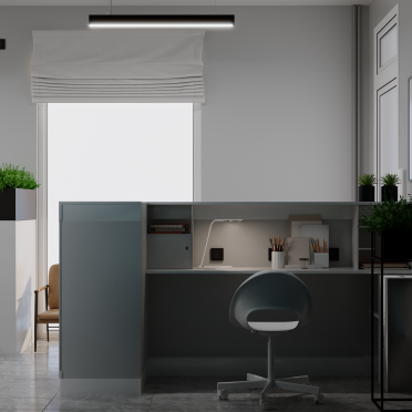 Интерьер офиса c подсветкой  смотреть на Basicdecor