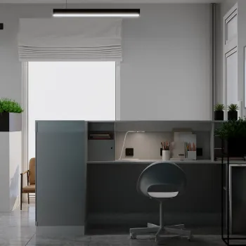 Интерьер офиса c подсветкой  смотреть на Basicdecor