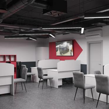 Интерьер офиса с ресепшном  смотреть на Basicdecor