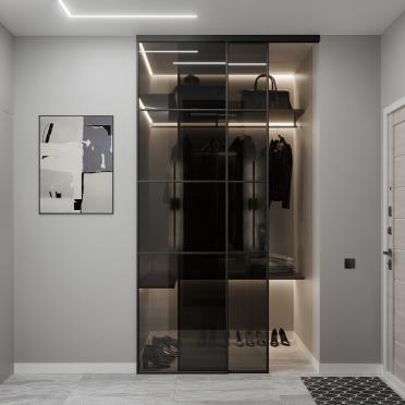Интерьер прихожей c подсветкой  смотреть на Basicdecor