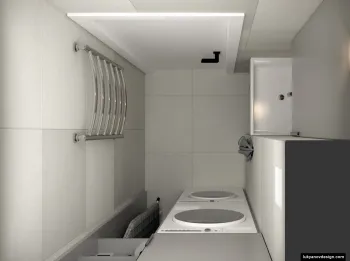 Интерьер ванной c подсветкой  смотреть на Basicdecor