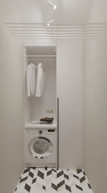 Интерьер с постирочной в современном стиле смотреть на Basicdecor