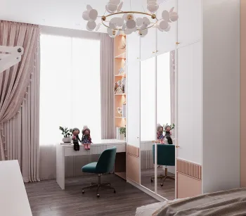 Интерьер детской с для девочки  смотреть на Basicdecor