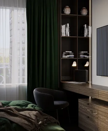 Интерьер спальни  смотреть на Basicdecor