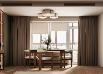 Интерьер кухни с жалюзи  смотреть на Basicdecor