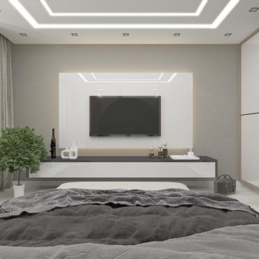 Интерьер спальни c подсветкой  смотреть на Basicdecor