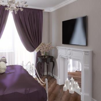 Интерьер спальни в стиле фьюжн смотреть на Basicdecor