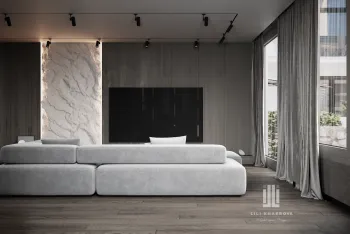 Интерьер гостиной в современном стиле смотреть на Basicdecor