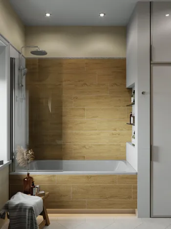 Интерьер ванной в современном стиле смотреть на Basicdecor