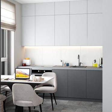Интерьер кухни c подсветкой  смотреть на Basicdecor