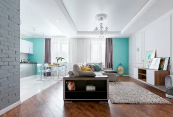 Интерьер гостиной в стиле фьюжн смотреть на Basicdecor