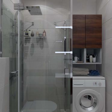 Интерьер ванной с постирочной  смотреть на Basicdecor