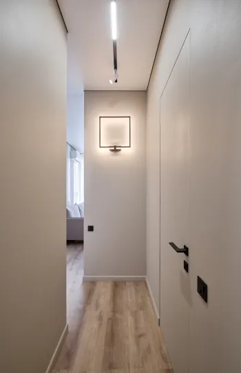 Интерьер с проходной, подсветкой настенной и с подсветкой  смотреть на Basicdecor