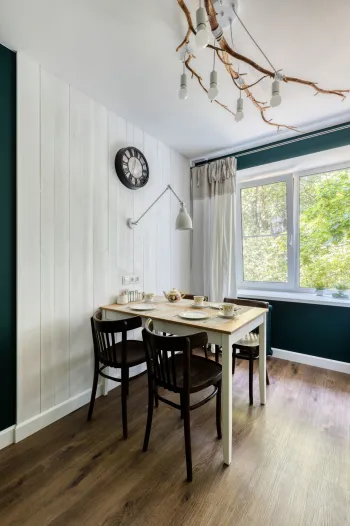 Интерьер столовой в стиле фьюжн смотреть на Basicdecor
