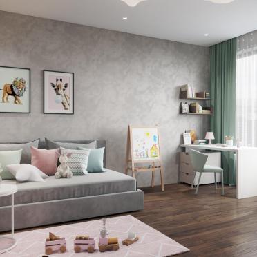Интерьер детской с для девочки  смотреть на Basicdecor