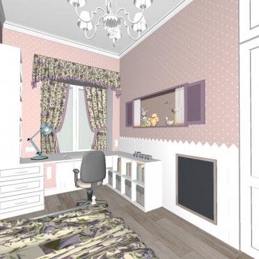 Интерьер c рабочим местом в стиле кантри смотреть на Basicdecor