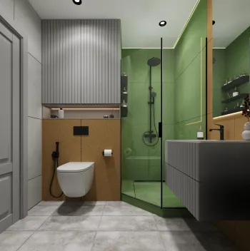Интерьер ванной  смотреть на Basicdecor