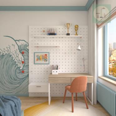 Интерьер детской с для мальчика  смотреть на Basicdecor