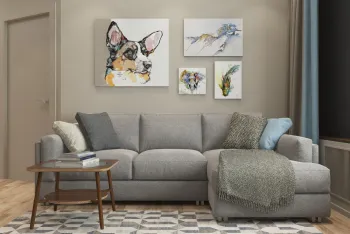 Интерьер гостиной  смотреть на Basicdecor