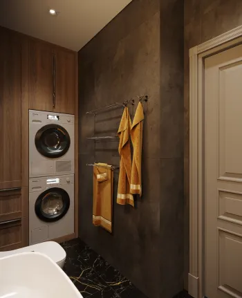 Интерьер ванной с постирочной  смотреть на Basicdecor