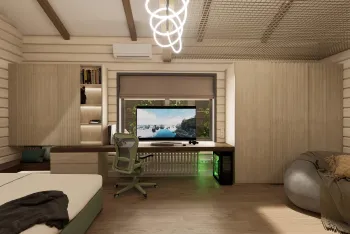 Интерьер детской c подсветкой  смотреть на Basicdecor