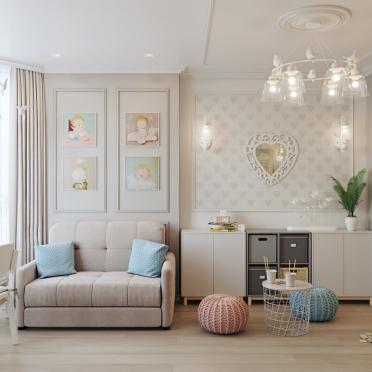 Интерьер гостиной в неоклассике смотреть на Basicdecor