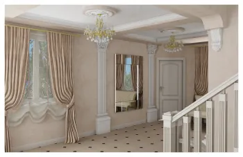 Интерьер коридора в классическом стиле и барокко смотреть на Basicdecor