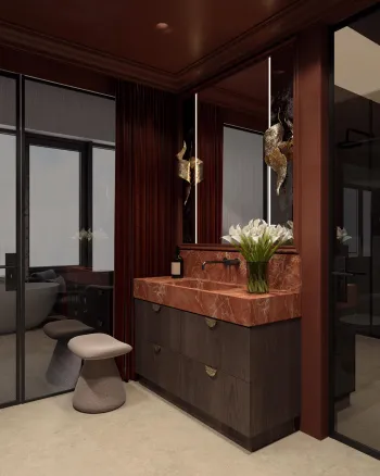 Интерьер ванной  смотреть на Basicdecor