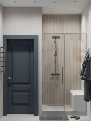 Интерьер ванной и прихожей в неоклассике смотреть на Basicdecor