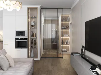 Интерьер кухни c подсветкой  смотреть на Basicdecor