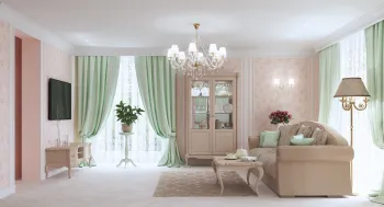 Интерьер гостиной в стиле кантри смотреть на Basicdecor