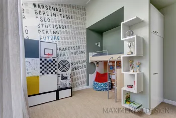 Интерьер детской с для мальчика в современном стиле смотреть на Basicdecor