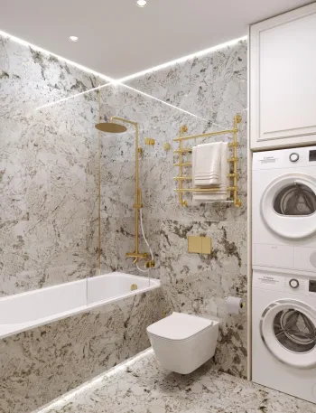 Интерьер ванной  смотреть на Basicdecor